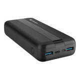 Power Bank 20000 Mah Turbo Charge Qc 2 Salidas Usb/usb C Color Negro