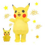 Mascota Inflable Amarilla Pikachu Anime Cosplay Disfraz Inflable Para Hombres Y Mujeres Ropa De Fiesta