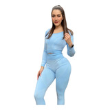 Conjunto Deportivo Mujer Collections Azul Cielo