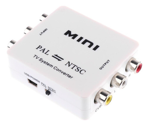 Mini Sistema De Tv Pal / Ntsc Convertir Compuesta Adaptador