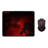 Combo Redragon Gamer Inalambrico Mouse+ Pad Mouse M601wl-ba 