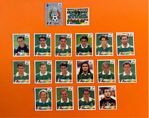 Estampas Del Mundial Francia 98 Equipo De México Completo!!!