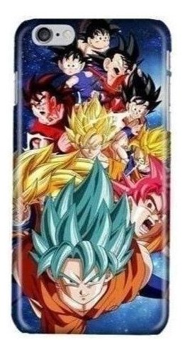 Funda Celular Goku Fases Niño Super Blue Disp Todos Los Cel