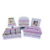 Kit Higiene Bebe Menina Princesa Decoração Maternidade Rose