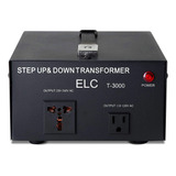 Convertidor De Voltaje Elc, 3000w, 110v/220v, Step Up/down