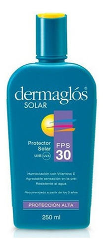 Protector Solar Dermaglós Fps 30 Resistente X250ml