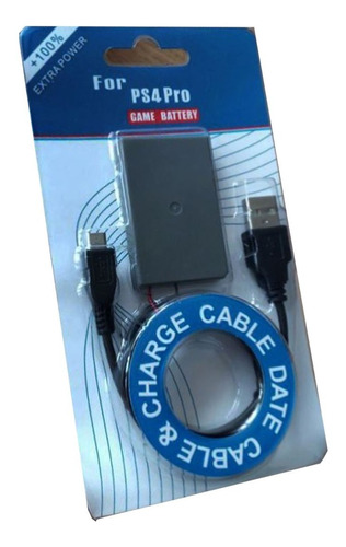 Batería Joystick Ps4 Pro Cable Usb Cargador 2000mah 3.7v 