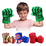 Peluches Puños Superhéroes Hulk Spiderman Capitán  X 2 