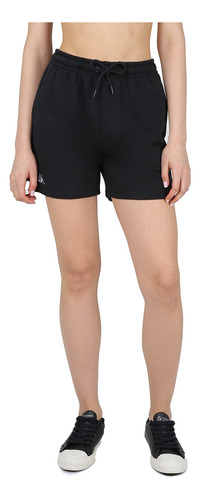 Short Kappa Authentic Gabriellax Mujer En Negro | Moov