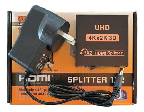 Splitter Hdmi 1x2 4k Duplica Hdmi Caseros