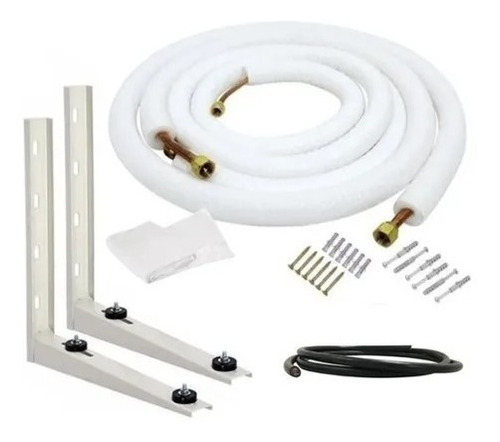 Kit Instalação Ar Split C/ Suporte 9000/12000 Btus C/ 03 Mts