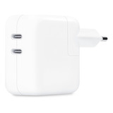 Cargador 35w Dual Usb C Para iPhone iPad Pro Macbook Air