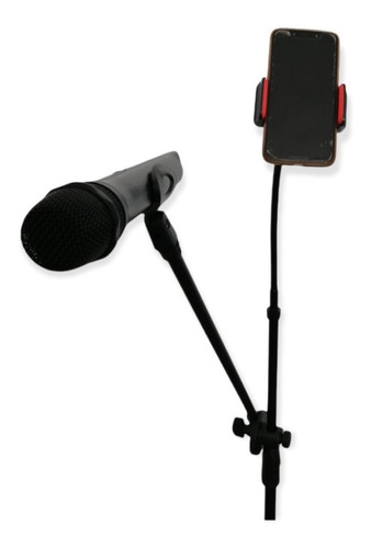 Tripie Base Pedestal Para Microfono Metal Con Boom 490-590