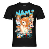 Polera Diseño Nami One Piece Estampado Dtf Cod 001