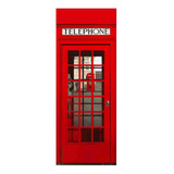 Adesivo De Porta Cabine Telefônica Londres Inglaterra P. 145