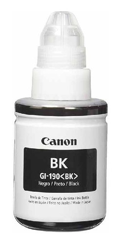 Tinta Canon Gi-190b Black P/g2100/g3100 Black 135ml Original