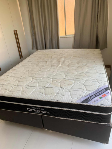 Cama Box Queen Com Colchão Ortobom