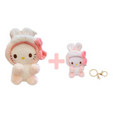 Peluche Sanrio Cinnamon Kuromi Melody Conejito + Llavero 