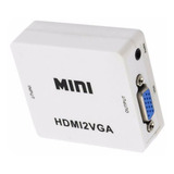 Convertidor Hdmi A Vga Activo Audio Incorporado 3.5mm Adaptador Ideal Para Monitores Nuevo Garantia