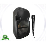 Parlante Amplificador Bluetooth 1000w Led Usb Radio + Mic