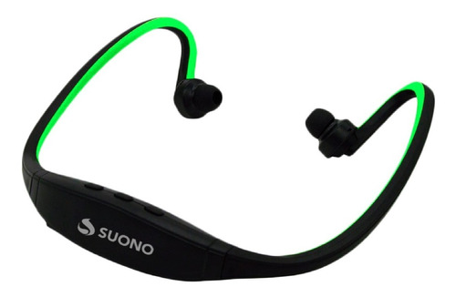 Aricular Suono Sport Bs19c Con Bluetooth, Color Verde.