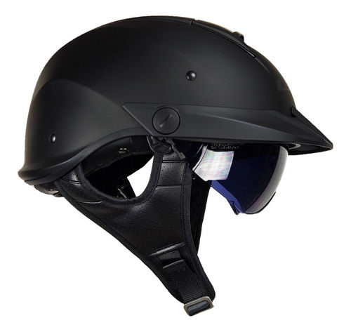 Casco Jet Ls2 Hh590 Rebellion Negro Mate