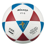 Bola Oficial De Futevôlei Mikasa Ft-5 Branco Azul E Vinho