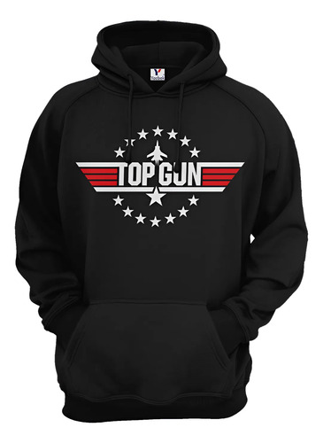 Sudadera Top Gun, Unisex Con Capucha