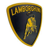 Placa Decorativa Lamborghini Garagem 3d Relevo Decoração