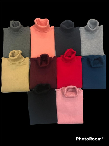 Pack X3 Poleras Dama Morley Clasicas Muy Suaves 10 Colores