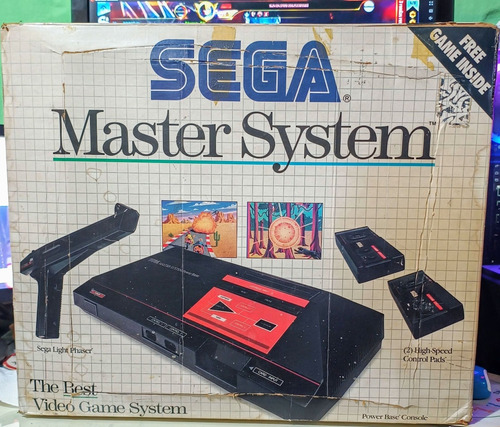 Sega Máster System En Caja/manuales + Everdrive