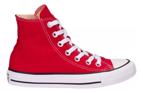 Tenis Converse All Star Chuck Taylor High Top Estilo Urbano Color Rojo - Adulto 4 Us