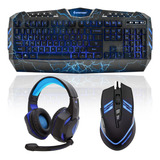 Sportsbot Ss301 - Juego Combinado Auriculares, Teclado Y Mou