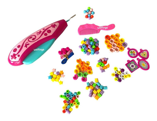 Juego Kit Para Armar Collares Pulseras Trencitas Y Trenzador