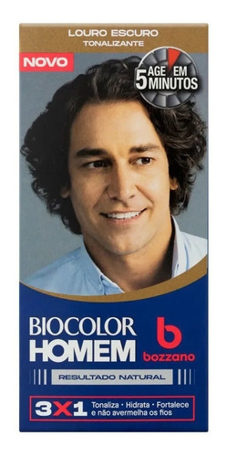 Kit C/3 Tonalizantes Biocolor Homem Louro Escuro Niasi