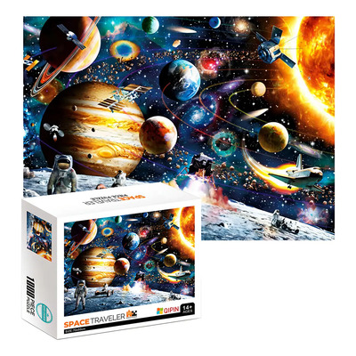 Rompecabezas 1000 Piezas Audyde Space Traveler 70x50cm Cartón Arte | MercadoLibre