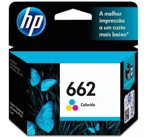 Cartucho De Tinta Hp 662 Tricolor Original (cz104al)