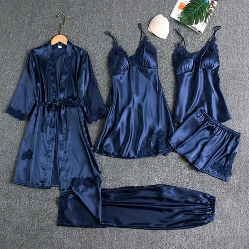 Pijama Fino Para Mujer Leisure Wear, Bata De Baño, Color Ros | Meses sin interés