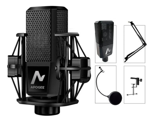 Kit Grabacion Microfono Apogee C 06 + Soporte + Cables 