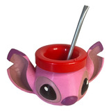 Mate Angela Lilo Y Stitch Con Bombilla Ia.3d