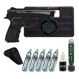 Kit C12 Airgun 4.5mm + 1 Tubete 500un + Coldre Acessórios