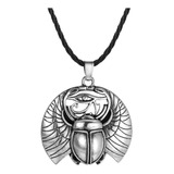 Collar Escarabajo Egipcio Ojo Horus Ra Antiguo Vintage 