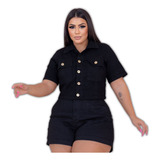 Colete Croped Plus Size Manga Feminino Lycra Tamanho Grande