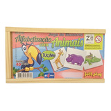 Jogo Memória Pedagogico Tema Alfabetização Com Animais 40 Pç