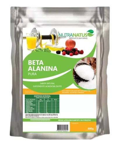 Combo Beta Alanina Pura 600g + Arginina Pura 600g
