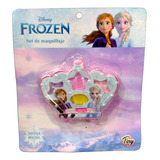 Maquillaje Infantil Frozen Disney 4 Sombras + Aplicador