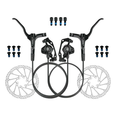 Kit de Frenos Bicicleta Bici Aluminio Ferroso Tanke Mt200 color negro | Meses sin interés