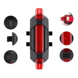 Luz Led Bicicleta Recargable Usb Colores Muy Potente