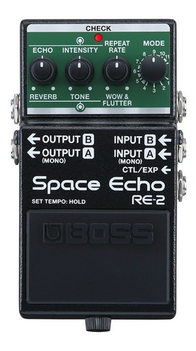 Boss Re-2 Pedal Compacto Space Echo Sonido Auténtico Estéreo