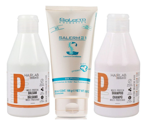 Salerm 21 200ml + Shampoo Y Bálsamo Proteínas 300ml Hair Lab